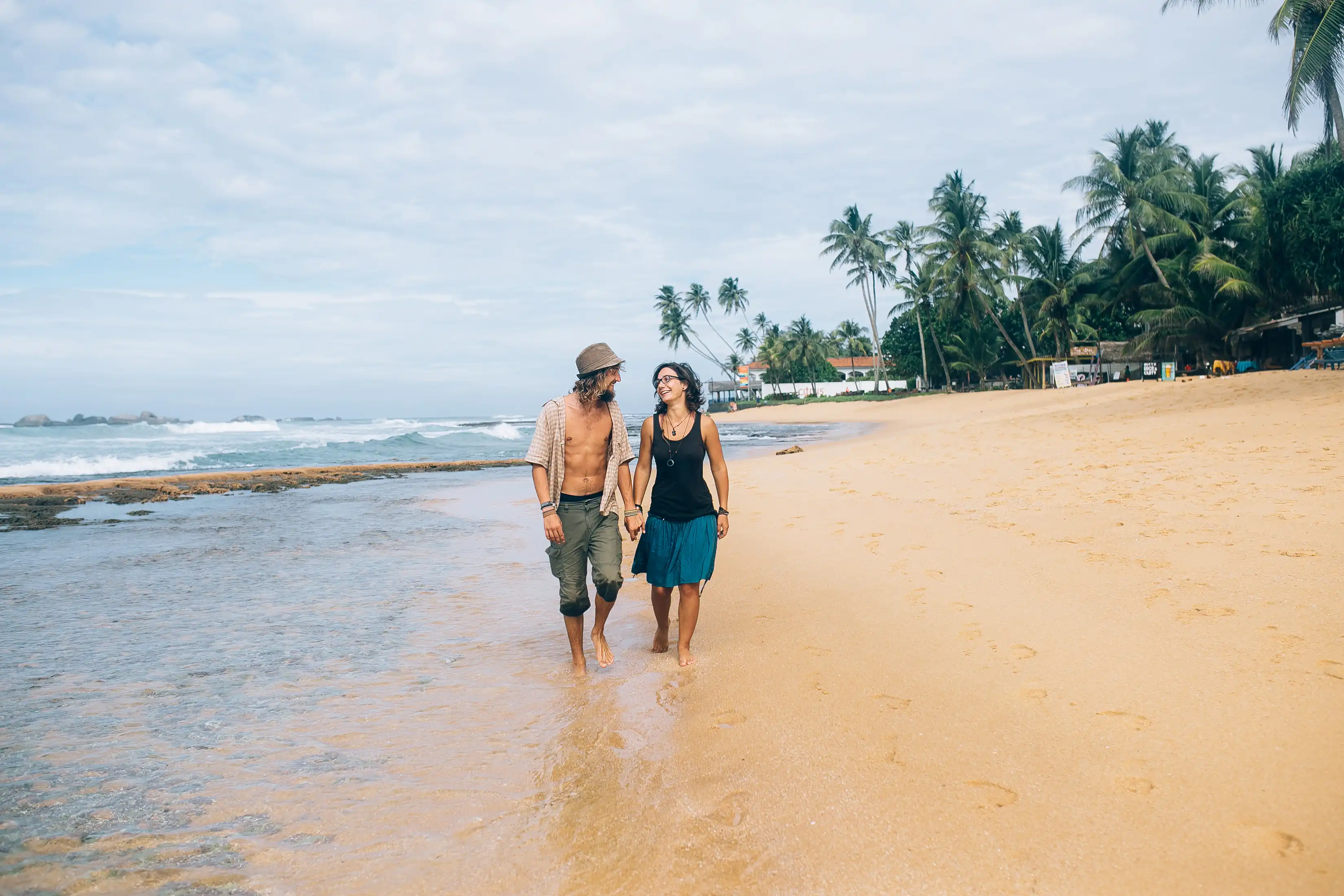 Unawatuna Beach shoreline